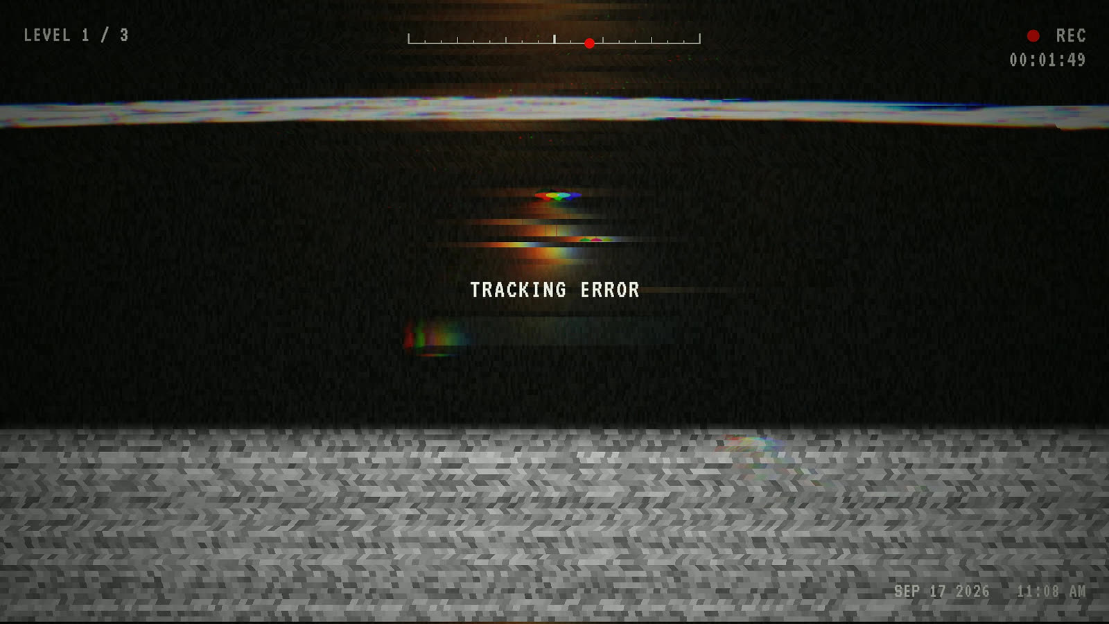 The picture tearing with a tracking error